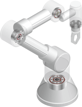 多関節ロボット:先端軸